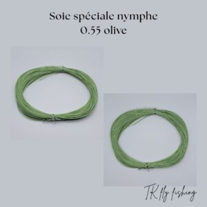 Soie 0,55 spéciale nymphe olive