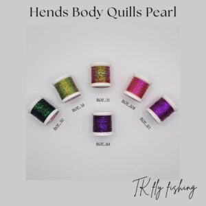 Body Quills Pearl – matériau HENDS pour corps de mouches fins et réalistes