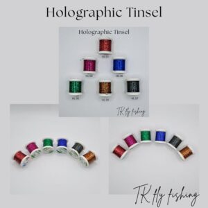 Holographic Tinsel HENDS – tinsel holographique pour montage de mouches