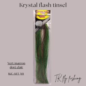 Krystal Flash Tinsel HENDS – fibres métalliques pour montage de streamers